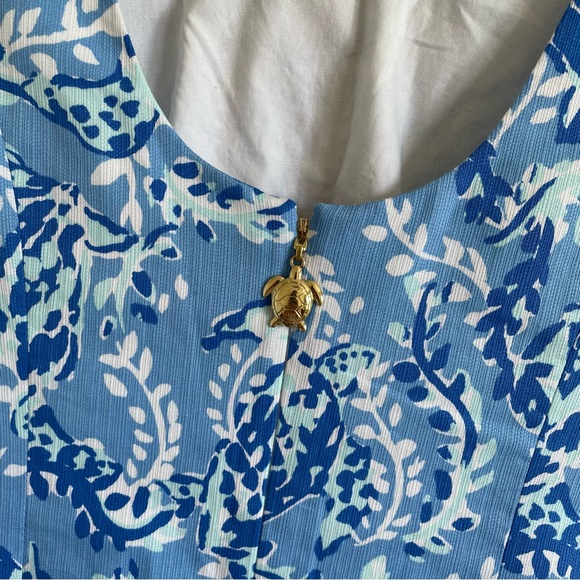 Lilly Pulitzer Mila Stretch Shift Dress - Size 2 - Turtley Awesome - Like New - Picture 6 of 10